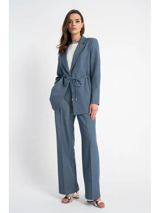 CLICK Παντελόνι υφασμάτινο · Μπλε · Regular Fit