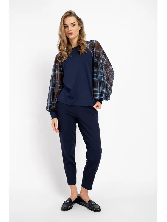 CLICK Παντελόνι υφασμάτινο · Μπλε · Regular Fit