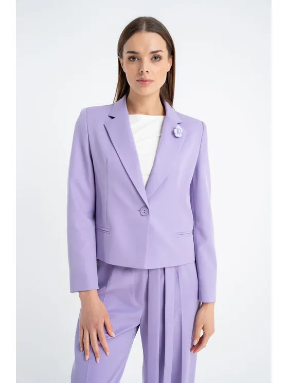 CLICK Σακάκι · Μωβ · Regular Fit