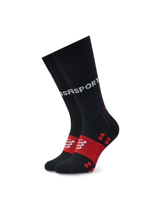 Compressport Κάλτσες Ψηλές Unisex · Μαύρο