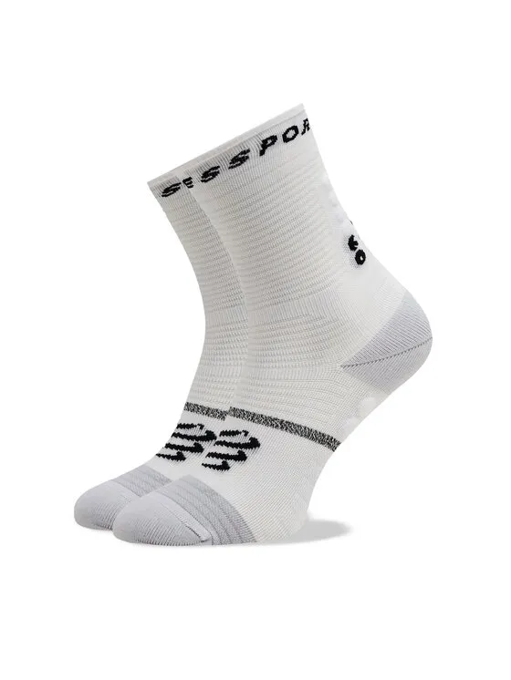 Compressport Κάλτσες Ψηλές Unisex · Λευκό