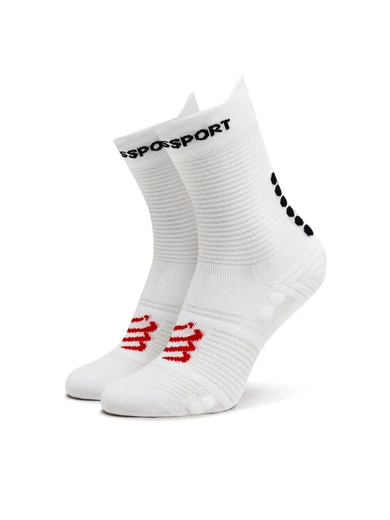 Compressport Κάλτσες Ψηλές Unisex · Λευκό