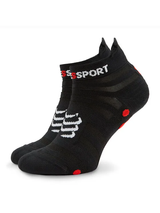 Compressport Κάλτσες Κοντές Unisex · Μαύρο