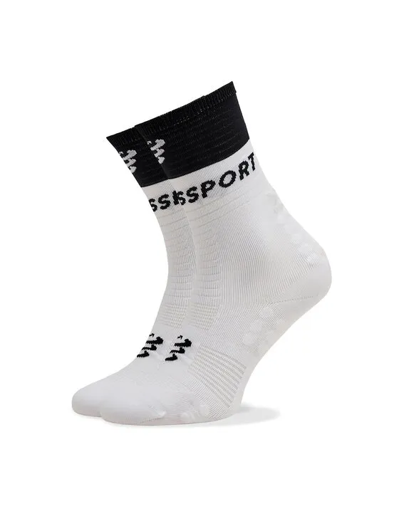 Compressport Κάλτσες Ψηλές Unisex · Λευκό