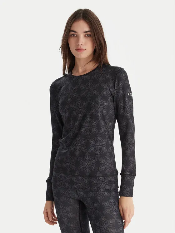 Θερμομονωτικά εσώρουχα πάνω μέρος Daybreak Brushed Top ERJLW03055 Μαύρο Slim Fit