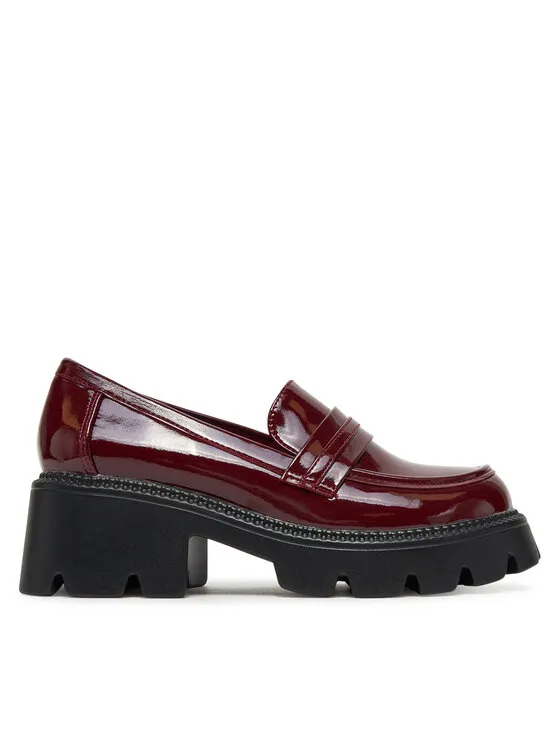 Loafers · Μπορντό · 6 cm