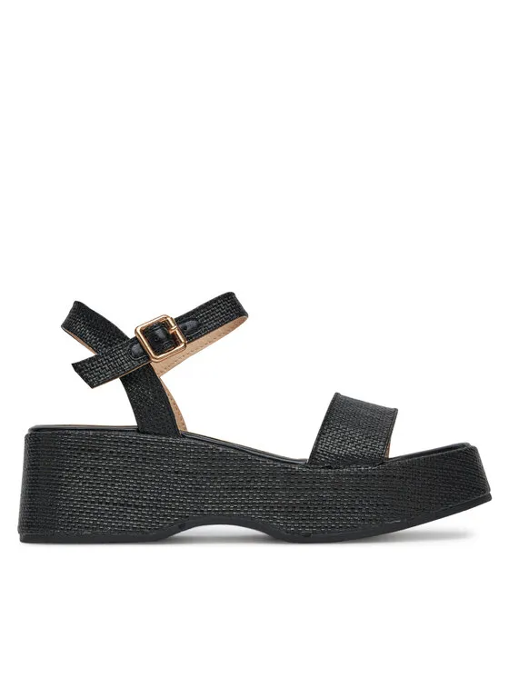 Σανδάλια · Μαύρο · 6 cm