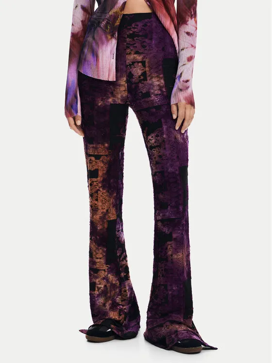 Παντελόνι υφασμάτινο · Μωβ · Slim Fit