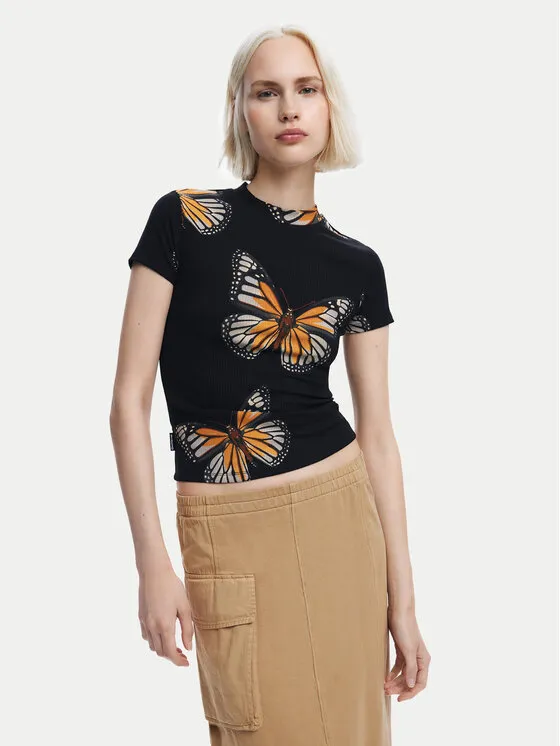 Desigual T-Shirt · Μαύρο