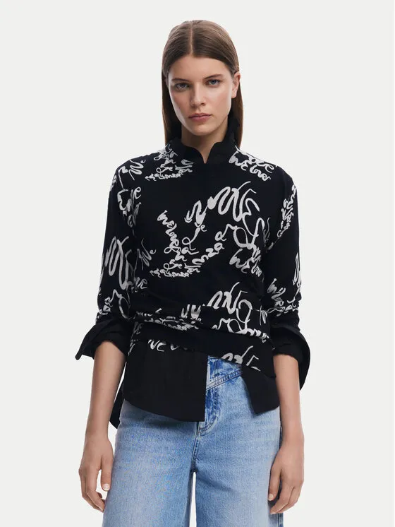 Πουλόβερ · Μαύρο · Regular Fit