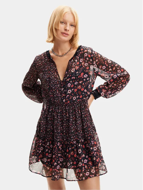 Desigual Φόρεμα καλοκαιρινό · Μαύρο · Mini