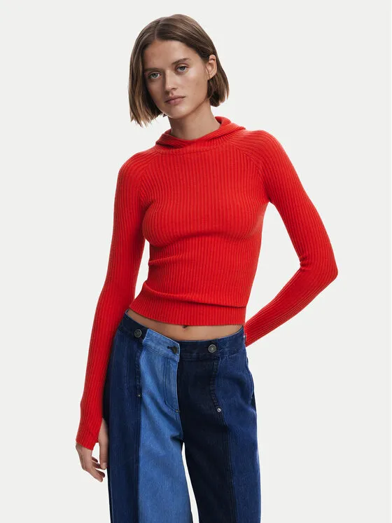 Πουλόβερ · Κόκκινο · Slim Fit