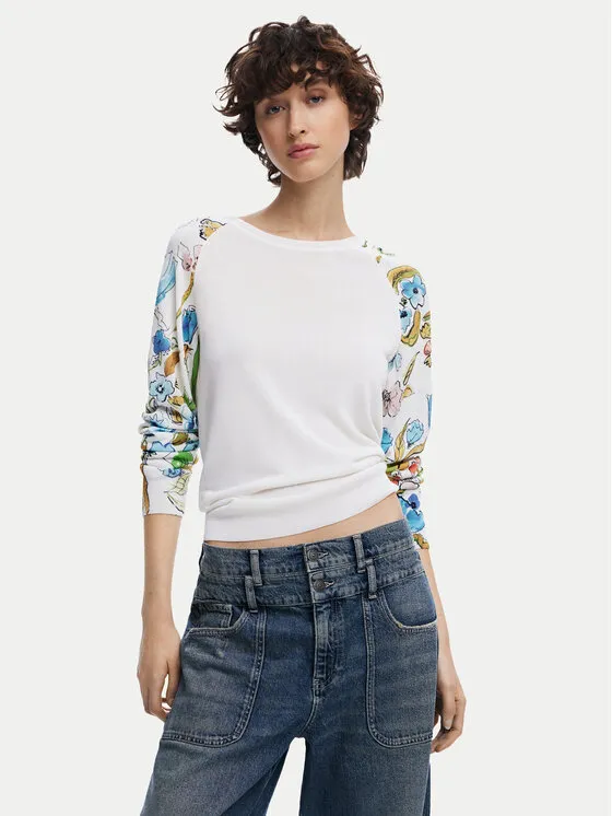 Πουλόβερ · Λευκό · Regular Fit