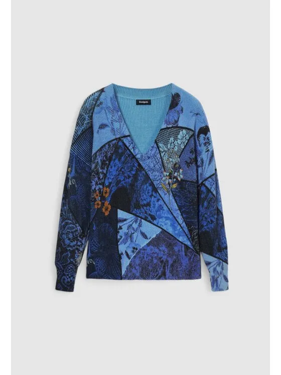 Desigual Πουλόβερ · Μωβ · Regular Fit