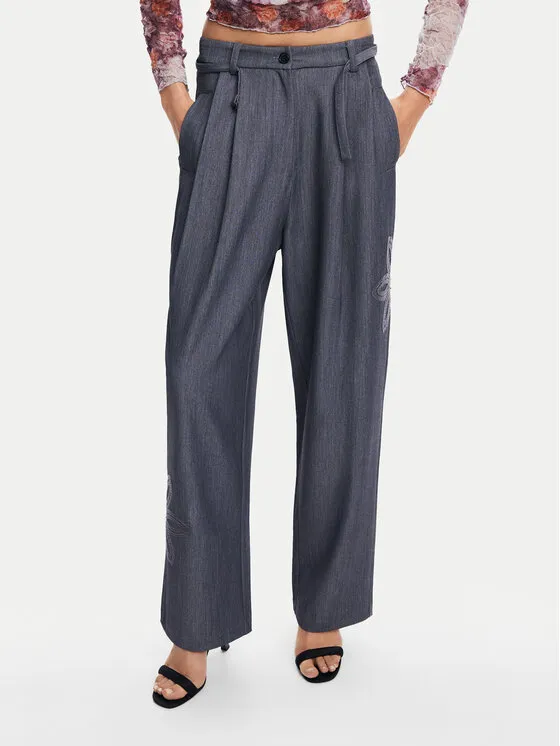 Παντελόνι υφασμάτινο · Γκρι · Regular Fit