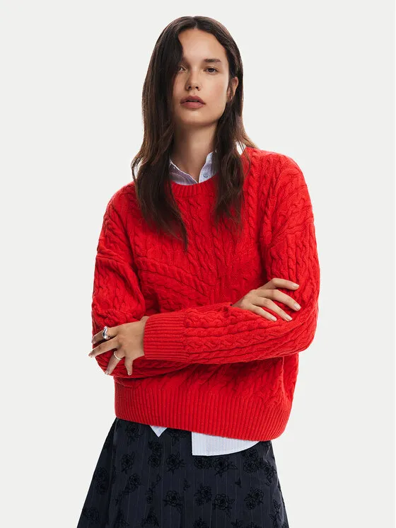 Πουλόβερ · Κόκκινο · Regular Fit