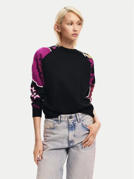 Πουλόβερ · Μαύρο · Regular Fit