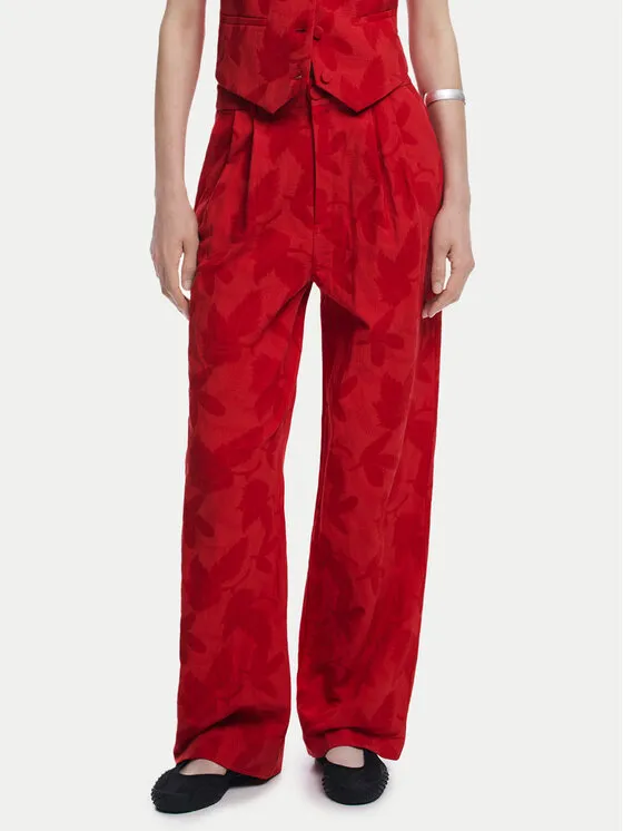 Παντελόνι υφασμάτινο · Κόκκινο · Regular Fit