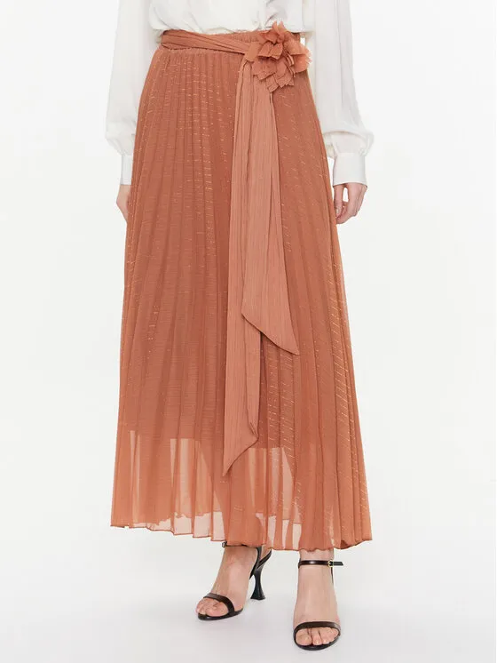 Dixie Πλισέ φούστα · Καφέ · Maxi