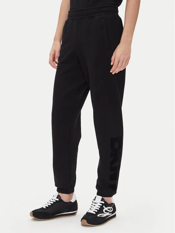 DKNY Παντελόνι φόρμας · Μαύρο · Regular Fit