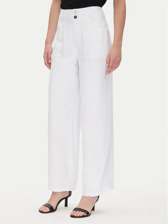 DKNY Παντελόνι υφασμάτινο · Λευκό · Relaxed Fit