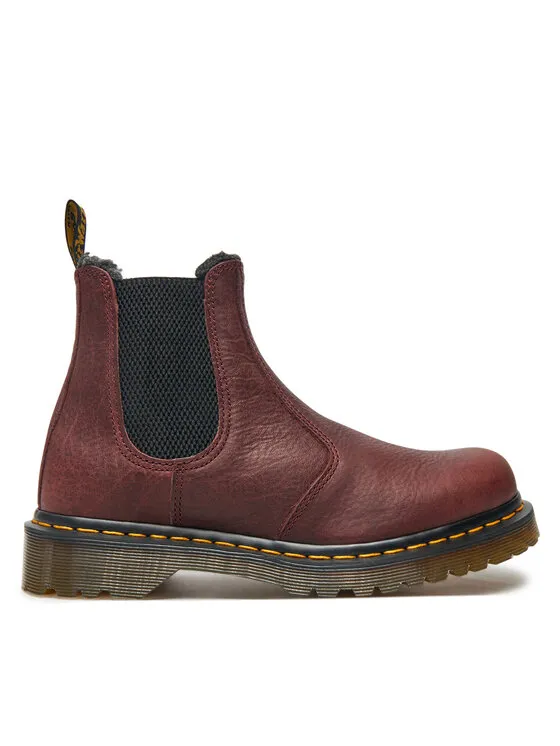 Dr. Martens Μποτάκια με λάστιχο · Μπορντό