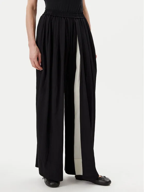 Παντελόνι Palazzo · Μαύρο · Regular Fit