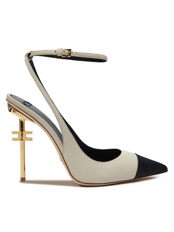 Elisabetta Franchi Σανδάλια · Εκρού · 10.5 cm