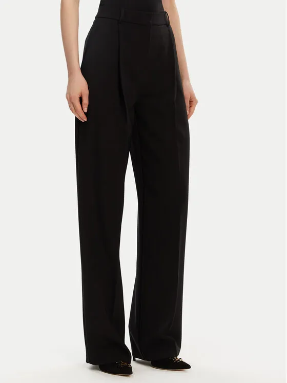 Elisabetta Franchi Παντελόνι υφασμάτινο · Μαύρο · Regular Fit