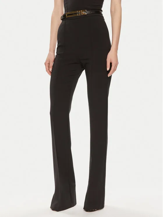 Elisabetta Franchi Παντελόνι υφασμάτινο · Μαύρο · Regular Fit