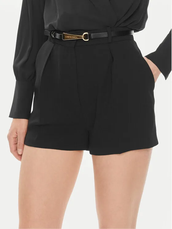 Elisabetta Franchi Σορτς υφασμάτινο · Μαύρο · Regular Fit