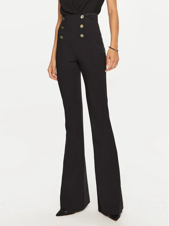 Elisabetta Franchi Παντελόνι υφασμάτινο · Μαύρο · Regular Fit