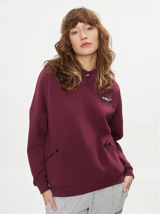 Ellesse Μπλούζα · Μπορντό · Relaxed Fit