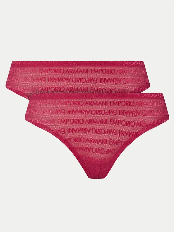Emporio Armani Underwear Σετ 2 τεμάχια στρίνγκ · Ροζ