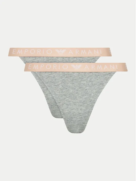 Emporio Armani Underwear Σετ 2 τεμάχια στρίνγκ · Γκρι
