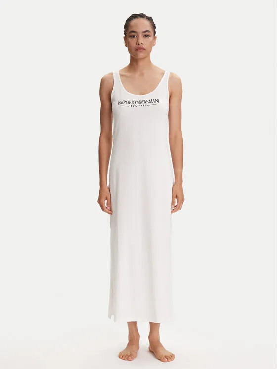 Emporio Armani Underwear Φόρεμα καθημερινό · Λευκό · Midi