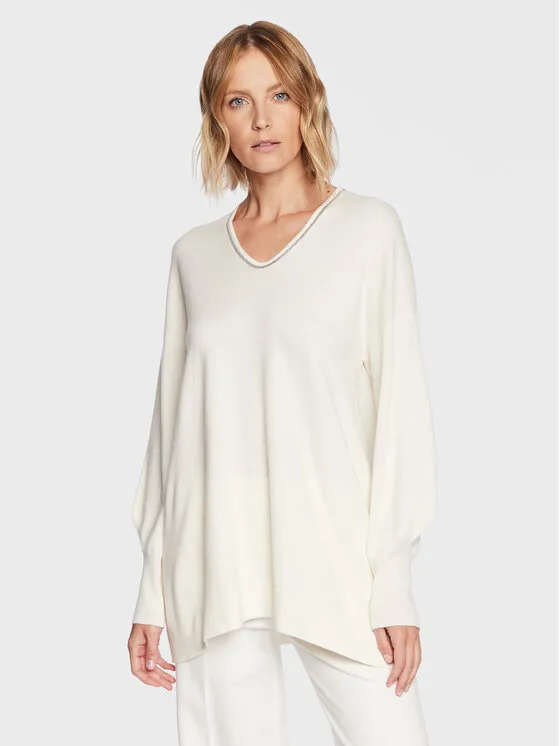 Fabiana Filippi Πουλόβερ · Εκρού · Relaxed Fit