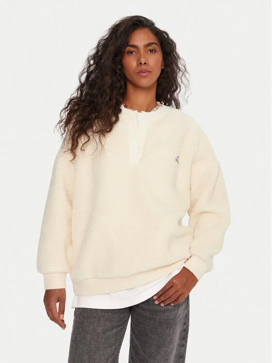 Fleece · Εκρού · Relaxed Fit
