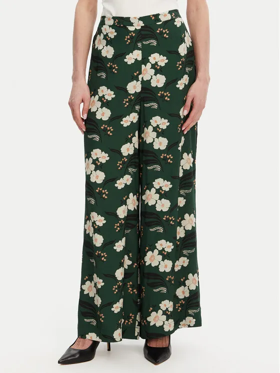 French Connection Παντελόνι Palazzo · Πράσινο · Regular Fit