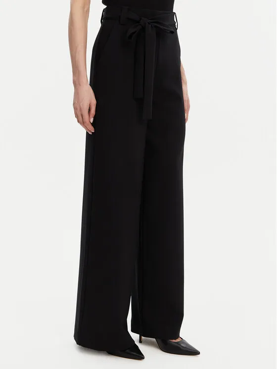 French Connection Παντελόνι Palazzo · Μαύρο · Regular Fit