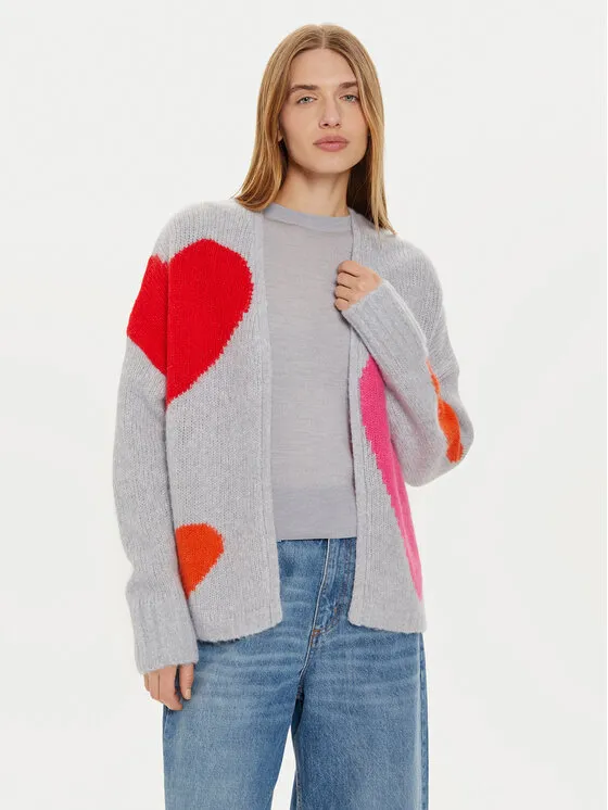 Ζακέτα · Γκρι · Relaxed Fit