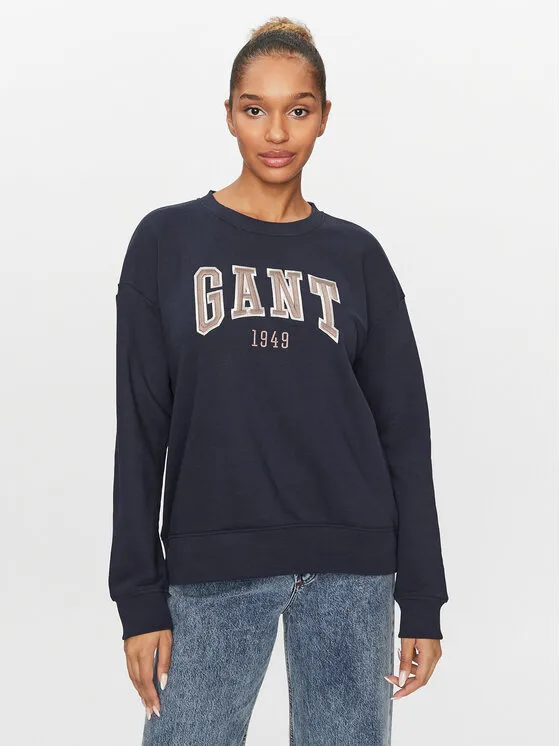 Gant Μπλούζα · Σκούρο μπλε · Relaxed Fit