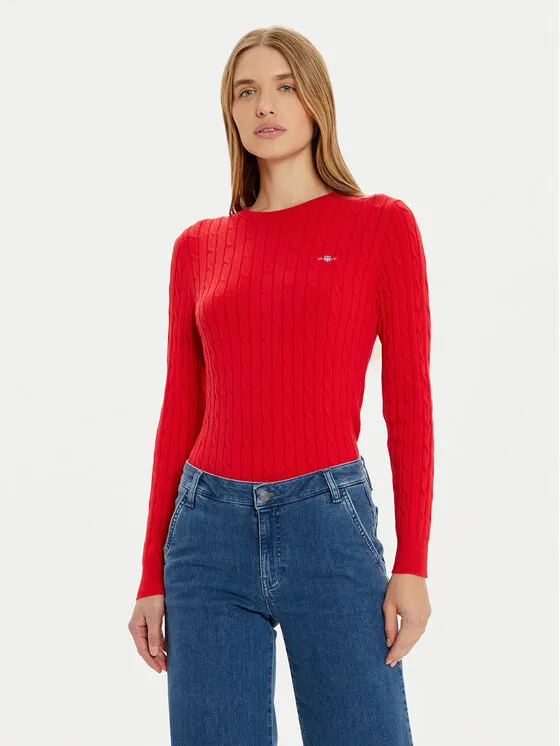 Gant Πουλόβερ · Κόκκινο · Slim Fit