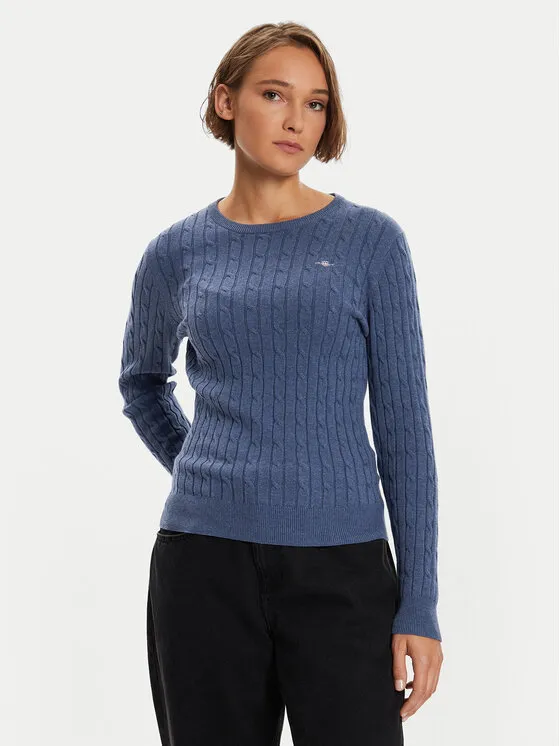 Gant Πουλόβερ · Σκούρο μπλε · Slim Fit