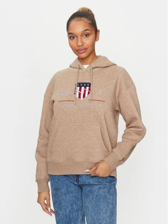 Gant Μπλούζα · Καφέ · Relaxed Fit