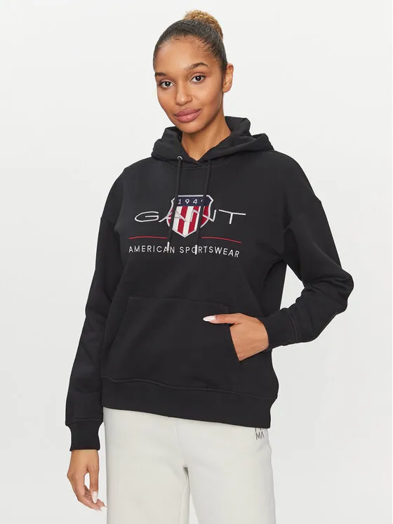 Gant Μπλούζα · Μαύρο · Relaxed Fit