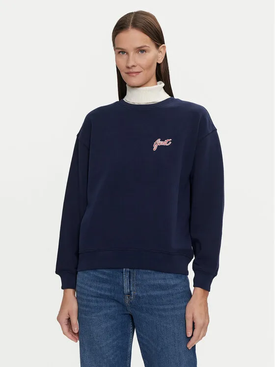 Gant Μπλούζα · Σκούρο μπλε · Relaxed Fit