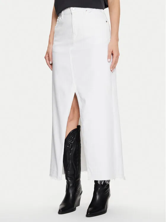 Gap Φούστα τζιν · Λευκό · Maxi