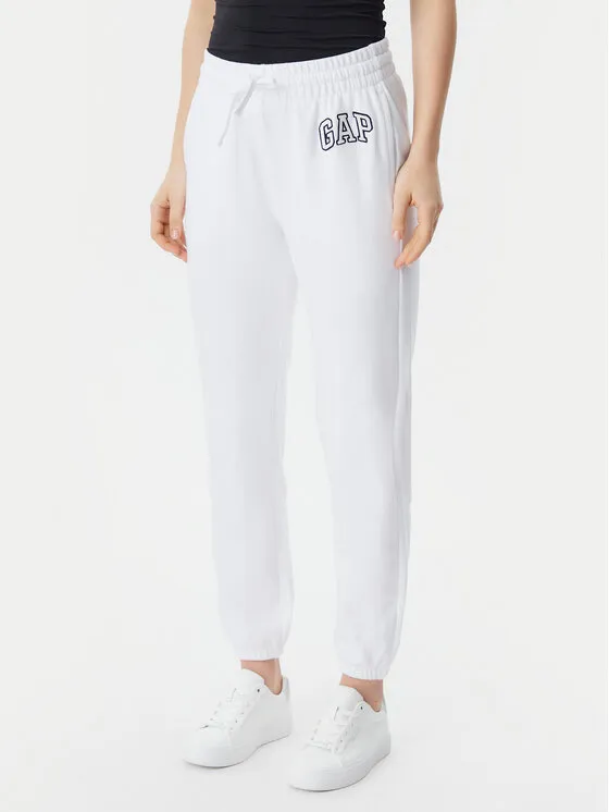 Gap Παντελόνι φόρμας · Λευκό · Relaxed Fit