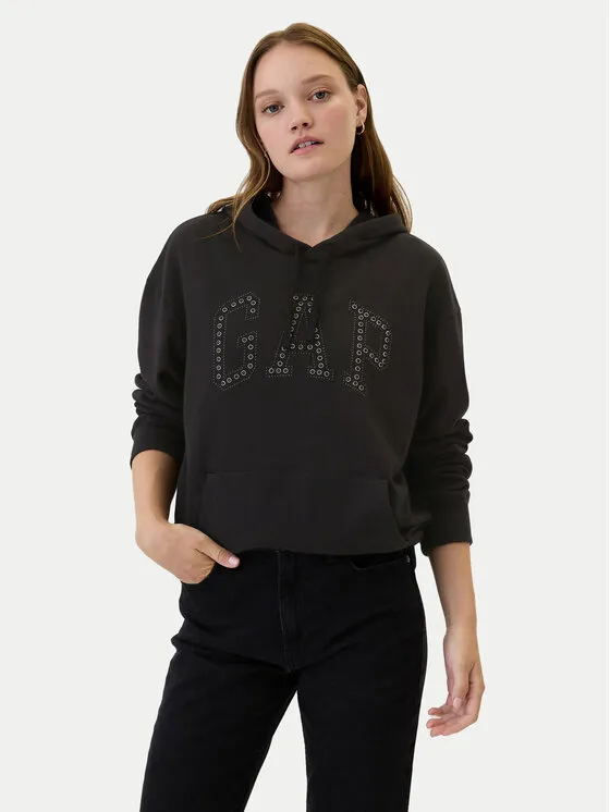 Gap Μπλούζα · Μαύρο · Relaxed Fit